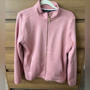 Nautical Jeans micro fleece lined knit zip up jacket M
